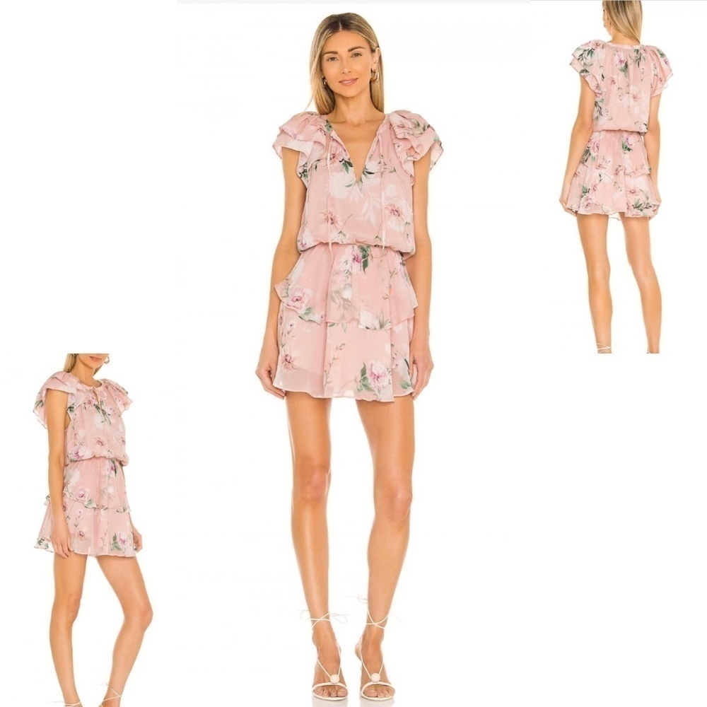 💋Yumi Kim Joy Ride Blush Betty Ruffle Mini Dress